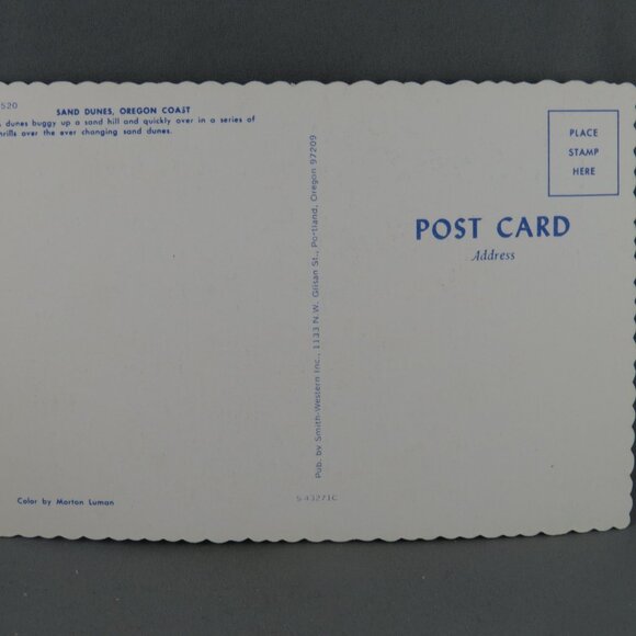 Vintage Postcard - Sand Dunes Buggy Oregon Coast - Smith Western Inc. - Picture 2 of 4